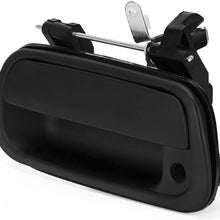 YITAMOTOR Tailgate Handle Liftgate Latch Handle Compatible with Keyhole for 2000-2006 Toyota Tundra, Textured Black, 690900C010, 69090-0C010