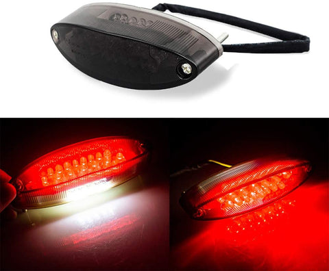 Evomosa Motorcycle Taillight Universal Brake Stop Light ATV Tail Light for Harley Honda BMW Suzuki