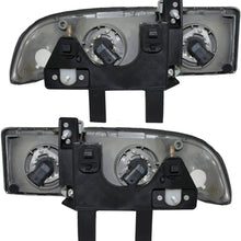 Aftermarket Replacement Driver and Passenger Set Headlights Compatible with 98-05 Blazer 98-04 S10 Pickup 16526217 16526218