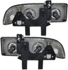 Aftermarket Replacement Driver and Passenger Set Headlights Compatible with 98-05 Blazer 98-04 S10 Pickup 16526217 16526218
