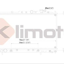 Klimoto Radiator | fits Mitsubishi Galant 1999-2002 2.4L L4 | Replaces MI3010120 MR312229 040876414945 675-59240B