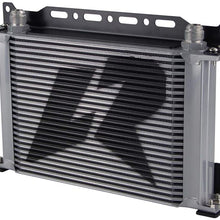 Aluminum AN10 Trust Engine Oil cooler + Mounting Bracket Kit (15Row, Black)
