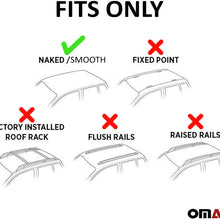 Roof Rack Cross Bars Lockable Luggage Carrier Smooth Roof Cars | Fits Skoda Octavia Sedan 2004-2008 Silver Aluminum Cargo Carrier Rooftop Bars | Automotive Exterior Accessories