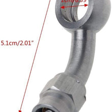 WHWEI an-3 to M10 Metric 10mm 45 Degree Stainless Steel Brake Hose Fitting