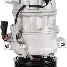 LFJD A/C Air Conditioner Compressor Kit，A/C Compressor & Clutch For Nis-s-an T-suru 1.6L & Sen-tra 1.8L 98585