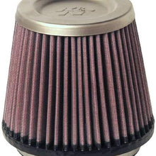 K&N Universal Filter - Titanium Top: High Performance, Premium, Washable, Replacement Filter: Flange Diameter: 4.5 In, Filter Height: 5 In, Flange Length: 0.625 In, Shape: Round Tapered, RT-4610