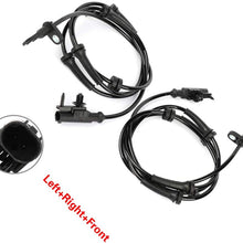 ANGLEWIDE 2 x ABS Wheel Speed Sensors Left+Right+Front Replacement for 2009-2012 Infiniti FX35 2012 Infiniti EX35 2009-2013 Infiniti FX50