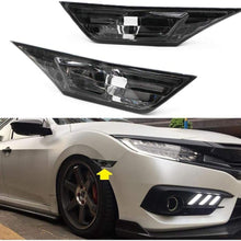 LJ INTERNATIONAL Quality Accessories Smoked Lens Side Marker Light Replacement Compatible with 2016-2019 Honda Civic