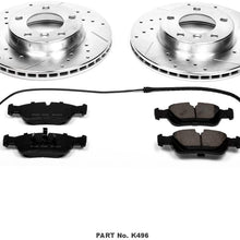 Power Stop K496 Front Brake Kit with Drilled/Slotted Brake Rotors and Z23 Evolution Ceramic Brake Pads
