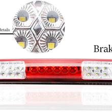 for 1997-2003 Ford F150 / 2004 Heritage LED 3rd Third Brake High Mount Light Cargo Light Stop Lamp (Red)