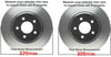 Detroit Axle - 12.58'' Front and 12.13'' Rear Drilled & Slotted Brake Rotors Ceramic Pads w/Hardware & Brake Kit Cleaner & Fluid for 2013 Infiniti JX35 - [2014-2017 QX60] - 2013-2017 Nissan Pathfinder