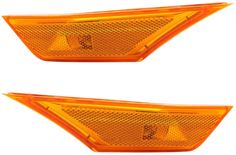 Brock Replacement Set Side Marker Lights Compatible with 2016-2020 Civic
