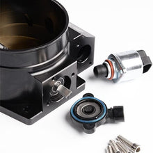 92mm Aluminum Throttle body + TPS IAC Throttle Position Sensor For LSX LS LS1 LS2 LS7 Black