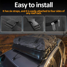 Aaaspark Rooftop Cargo Carrier Bag - Waterproof & Coated Zippers 15 Cubic ft - for Cars and SUV Or Truck with or Without Racks(Gray)