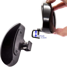 WildAuto Blind Spot Mirrors, Adjustable Car Auxiliary Universal Wide Angle Mirror for Universal Cars (Black-2pcs)