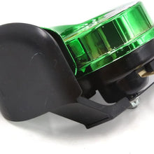 uxcell Green DC 12V 510HZ 110dB Snail Siren Speaker Electric Horn for Car Motorcycle