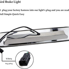 3rd Brake Light for 1999-2007 Chevrolet Silverado/GMC Sierra 1500 2500HD 3500 Third Cargo Lamp High Mount Stop Light Reversing Light (Red Lens)
