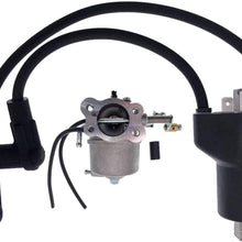 PARTSRUN New Carburetor Ignition Coil for EZGO Gas Golf CART 4-Cycle 91+ Marathon TXT 295CC Engine,ZF114-KIT