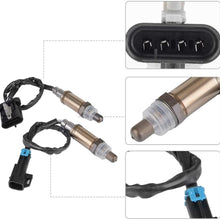 Qiilu 4Pcs Upstream & Downstream Oxygen O2 Sensor Set Compatible with 1996-2002 Chevrolet GMC C1500 C2500,K1500,K2500,SG454, 234-4012,SG272,234-4018,9617178, SG236, 13474