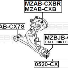 FEBEST MZAB-CX7S Front Control Arm Bushing
