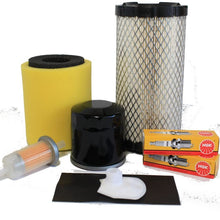 Kawasaki Mule 4000/4010 (2009-2010) Tune Up Kit - 2 Air Filters, Oil Filter, 2 Spark Plugs, Fuel Strainer & Filter