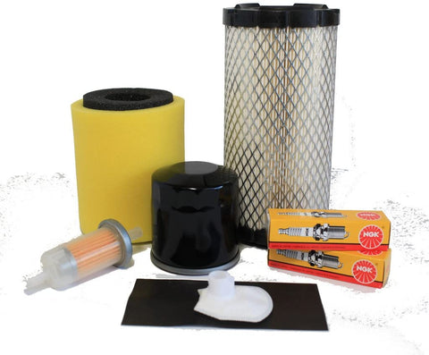 Kawasaki Mule 4000/4010 (2009-2010) Tune Up Kit - 2 Air Filters, Oil Filter, 2 Spark Plugs, Fuel Strainer & Filter