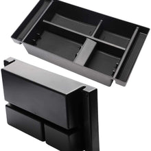 Reeauto Center Console Organizer Tray Compatible with 2019-2020 Chevy Silverado 1500/GMC Sierra 1500 and 2020 Chevy Silverado/GMC Sierra 2500HD 3500HD - Full Console w/Bucket Seats ONLY