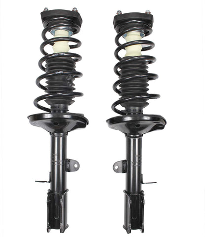 Riseking Pair Rear Suspension Gas Shock Absorber Strut & Springs Compatible with Chevy Geo Prizm&Corolla RS0119+S0120