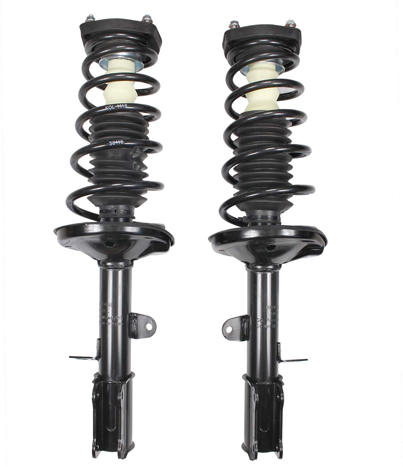 Deebior 2pcs Rear Suspension Gas Shock Absorber Strut & Springs Compatible With Toyota Corolla&Chevy Geo Prizm
