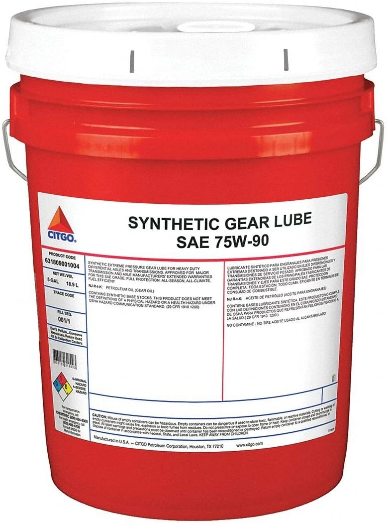Citgo 631809001004 - Gear Oil Mineral Oil Pail 111 cSt 5 gal.
