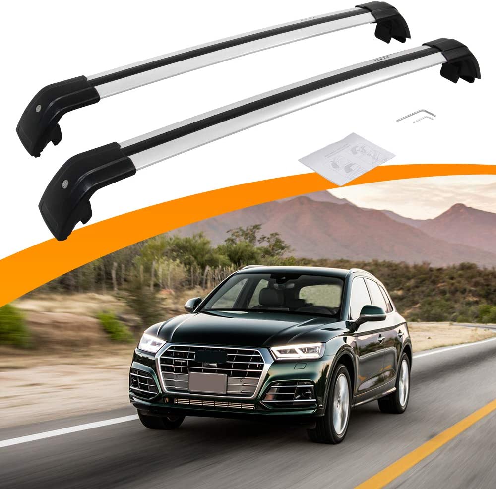 SnailAuto Replacement Cross Bars for 2013-2017 Audi Q5 Adjustable Roof Rails Rack Crossbars