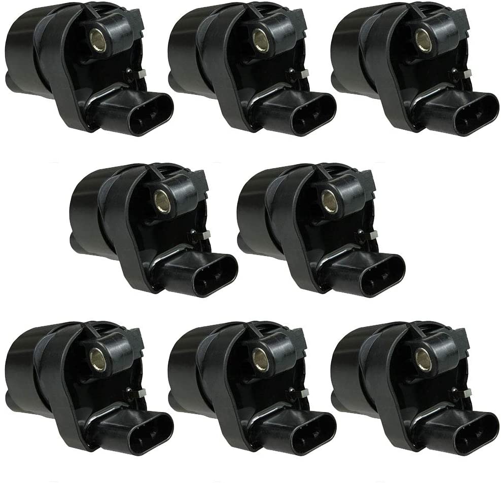 8 PCS Ignition Coil For V8 6.2L 6.6L 7.0L 08-14 EXPRESS 2500/08-17 EXPRESS 3500/10-15 CAMARO - 08-15 SAVANA 2500/07-13 YUKON XL 1500-07-16 ESCALADE ESV / 07-13 ESCALADE EXT