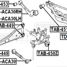 FEBEST TAB-453 Arm Bushing for Rear Track Control Rod