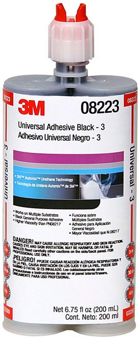 3M 08223 Plastic Emblem and Trim Adhesive, 03601, 1 oz, 24 per case