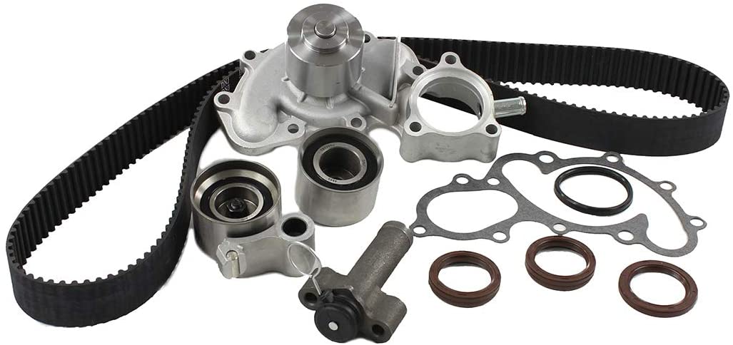 DNJ TBK965WP Timing Belt Kit with Water Pump for 1995-2004 / Toyota / 4Runner, T100, Tacoma, Tundra / 3.4L / DOHC / V6 / 24V / 3378cc / 5VZFE