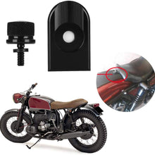 Qii lu Motorcycle Seat Screw ，Durable Black Alloy Motorcycle Modified Rear Seat Cushion Screw and Nut
