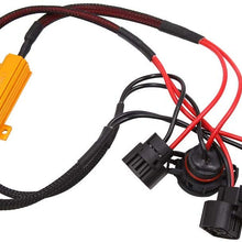 uxcell 2pcs DC 9-16V H16 Single Resistor Decoder Line Car Warning Error Canceller