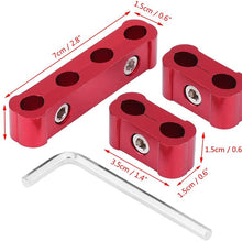Leyeet 12 Pcs Aluminum Alloy Durable Spark Plug Wire Separator 8mm 9mm 10mm Engine Wire Divider Kit