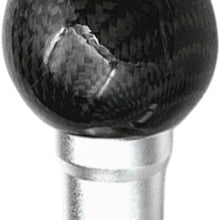 Sakali Universal Carbon Fiber Manual or Automatic Car Gear Shift Knob Shifter Lever Black
