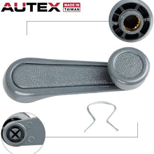 AUTEX 1pc Interior Gray Window Crank Winder Handle Compatible with Toyota Tacoma 2001-2004 Replacement for Toyota Corolla 85-97 Replacement for Starlet 81-84 Compatible with Toyota T100 93-98, 76982