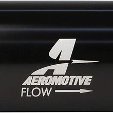 Aeromotive 12321 Filter, In-Line, 10-Micron Fabric Element, ORB-10 Port, Bright-Dip Black, 2" OD