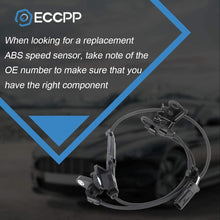 ECCPP Right Front ABS Wheel Speed Sensor ABS Sensor fit for 2009 2011-2012 2015-2017 Toyota Corolla 2009-2012 Toyota Matrix Set of 1
