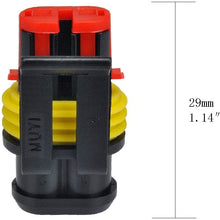 MUYI 10 Kit 2 Pin Way Waterproof Electrical Connector 1.5mm Series Terminals Water Resistend