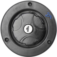 X AUTOHAUX Round Water Linlet Lock with Gravity Fresh Water Fill Hatch Inlet Plastic for Car RV