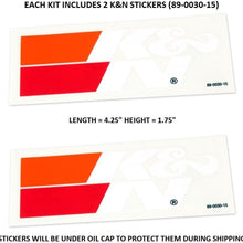 K&N Air Filter Large Size Service Kit Cleaner and Red Oil Plus 2 K&N Stickers Included