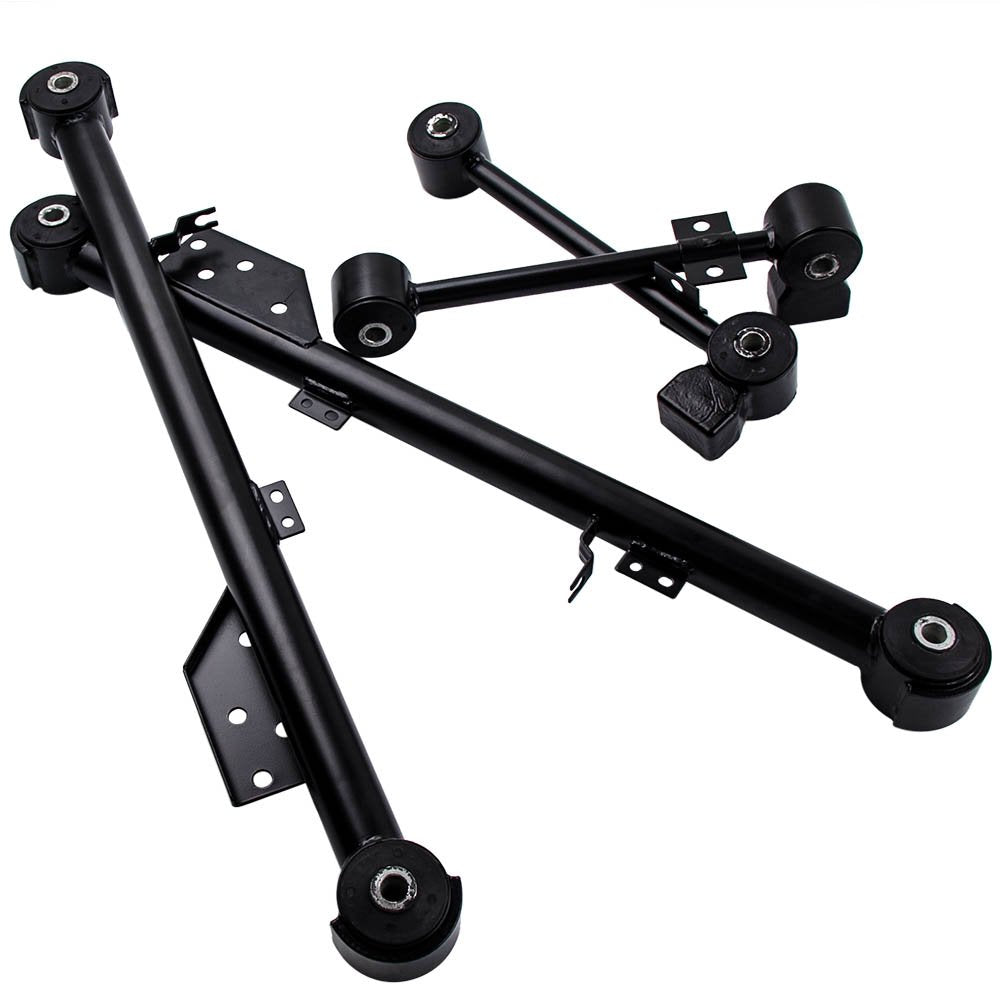 Set of 4, Rear Upper & Lower Trailing Control Arm Set for Nissan Pathfinder 1997-2004 Infiniti QX4 1997-2003 Suspension Rear Trailing Arm