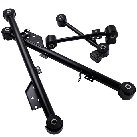 Set of 4, Rear Upper & Lower Trailing Control Arm Set for Nissan Pathfinder 1997-2004 Infiniti QX4 1997-2003 Suspension Rear Trailing Arm