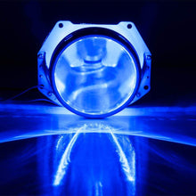 iJDMTOY Ultra Blue 15-SMD High Power LED Demon Eye Halo Ring Kit Compatible with Car Motorcycle Headlight Projectors or Aftermarket 2.5 2.8 3.0 Inch Retrofit Projector Lens