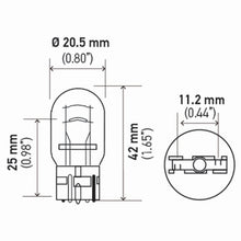 HELLA 7443TB Twin Blister Standard Miniature 7443 Bulbs, 12V, 21/5W, 2 Pack