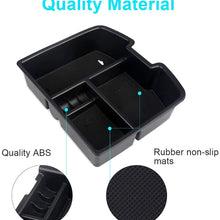 VANJING Center Console Organizer Insert Tray for 2007-2014 GMC Sierra Chevy Silverado Tahoe Yukon Suburban Accessories with A Cleaner Brush